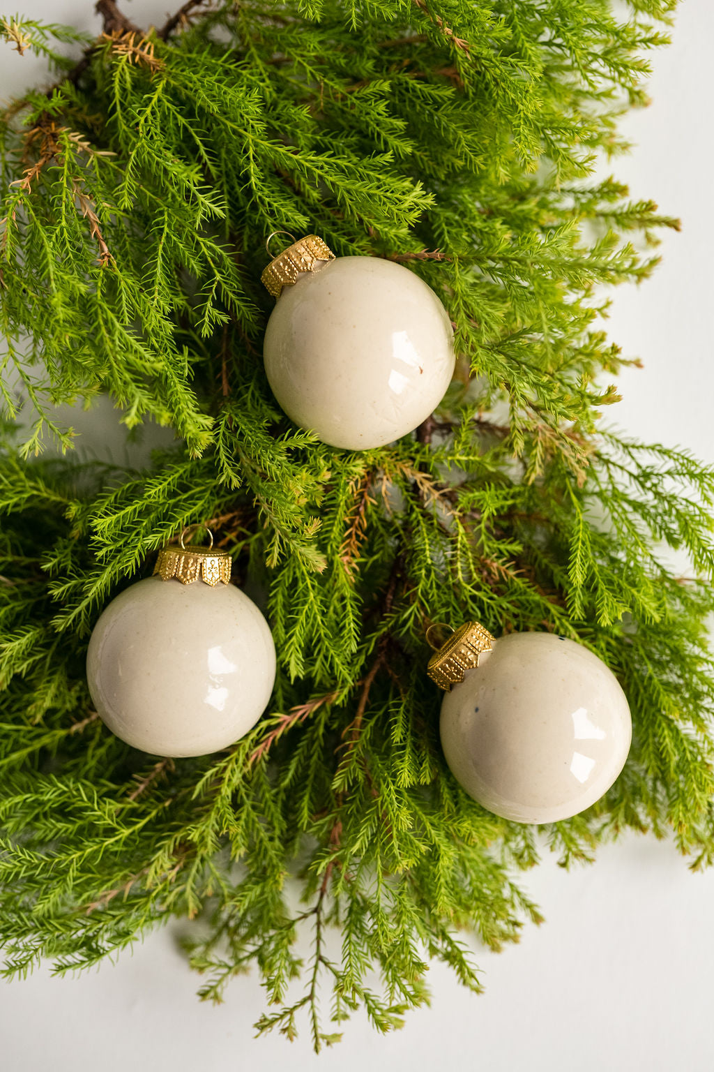 The Ceramic Christmas Ornament Set of 3