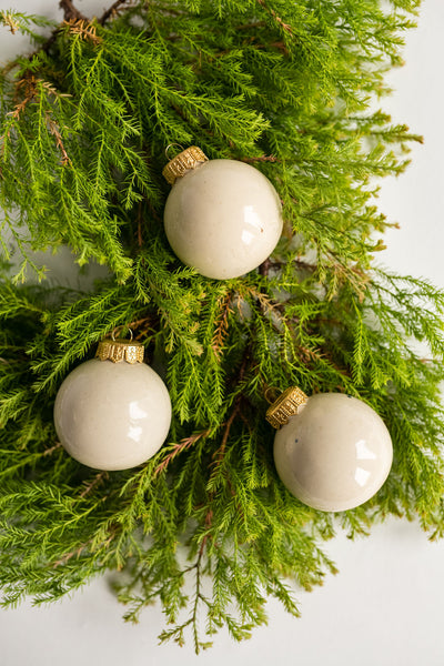 The Ceramic Christmas Ornament Set of 3