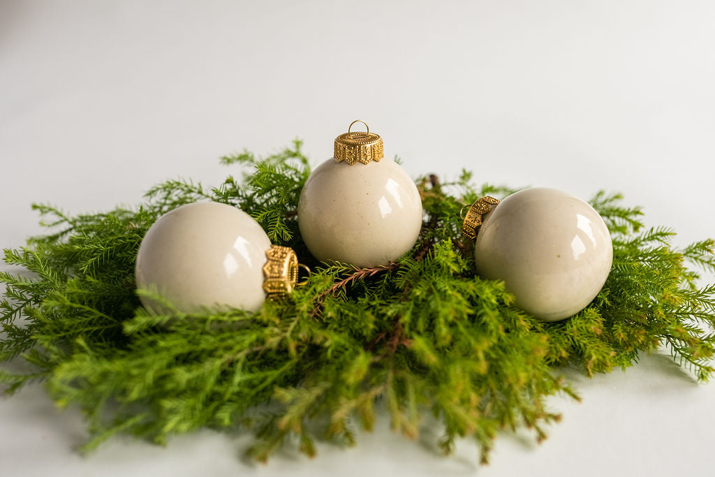 The Ceramic Christmas Ornament Set of 3