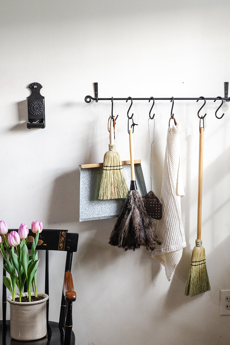 The Natural Hand Broom with Poplar Handle