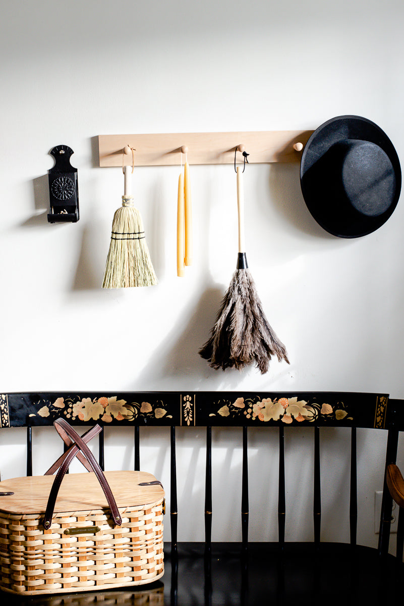 The Natural Hand Broom with Poplar Handle