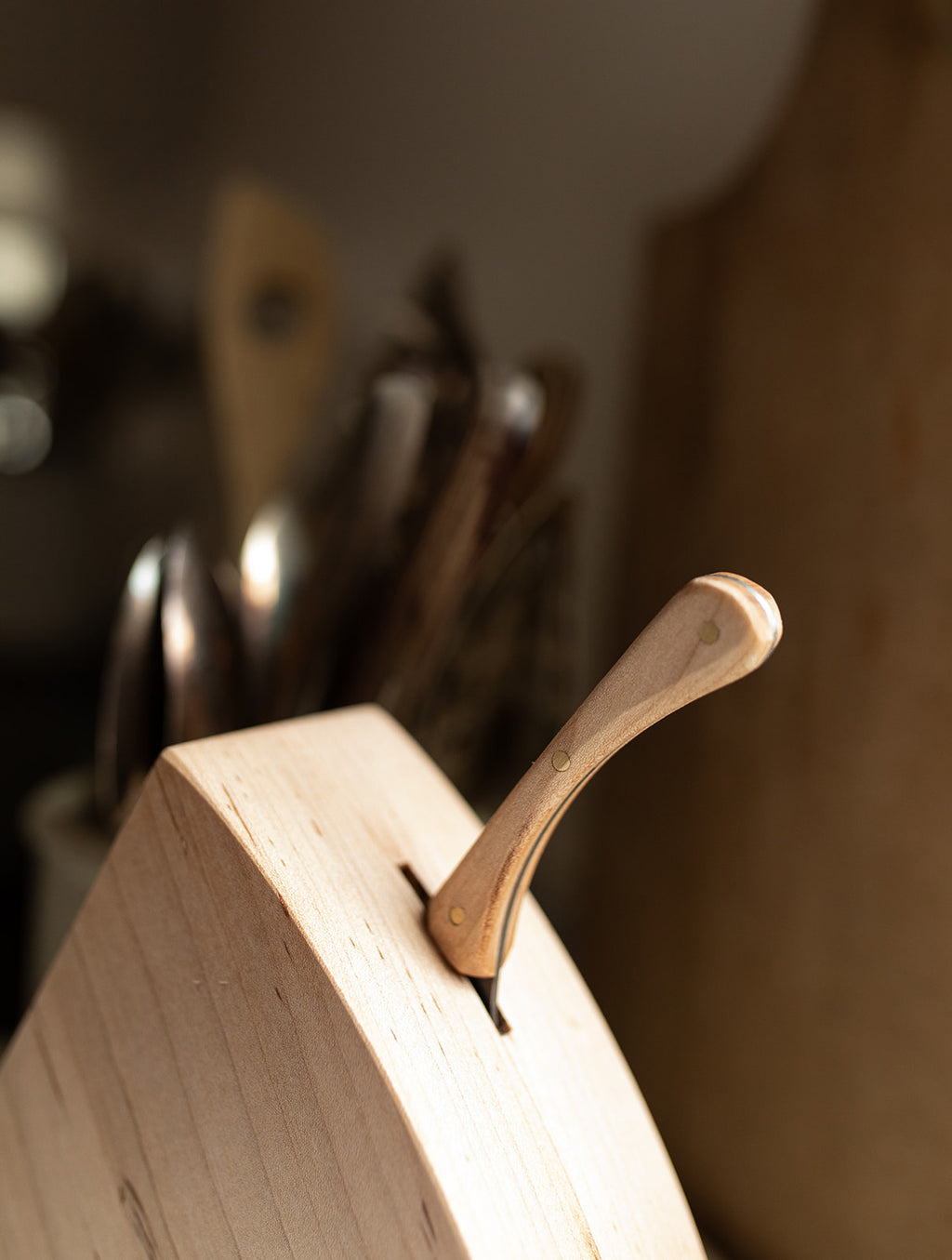 The Cheese Block with Hand-Forged Spreader