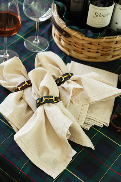 The Premium Leather Horse Bit Napkin Ring