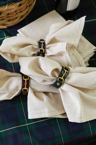 The Premium Leather Horse Bit Napkin Ring
