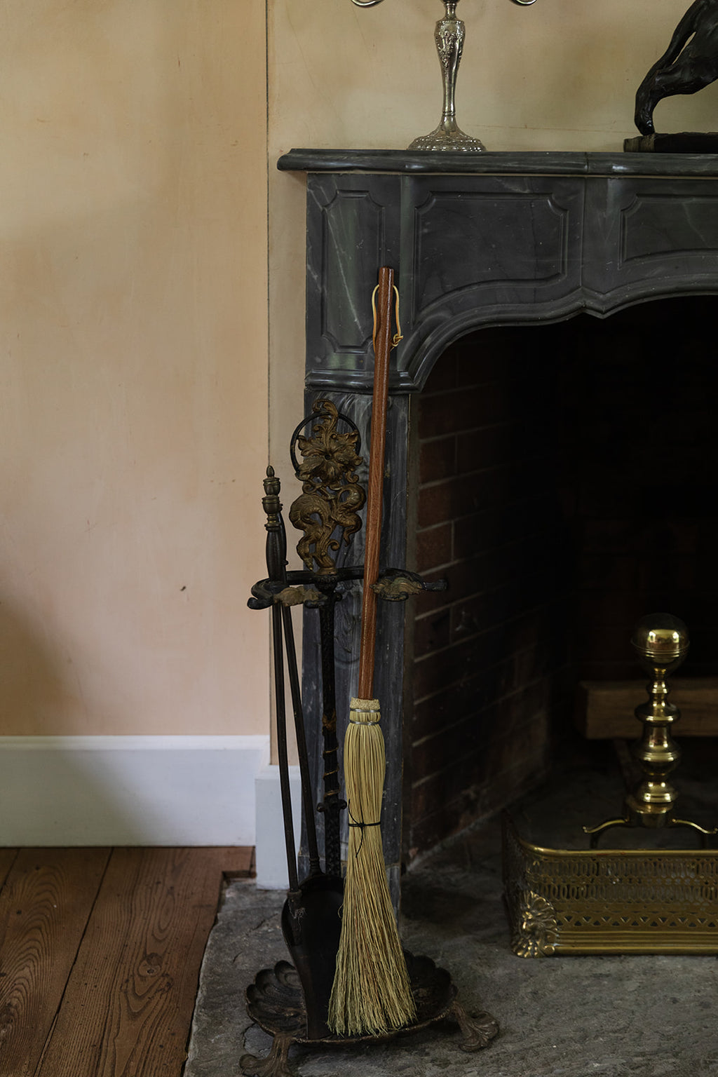 The Long Fireplace Broom