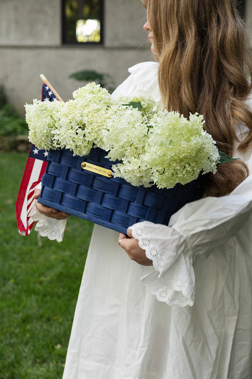 The Wide Weave Americana Basket