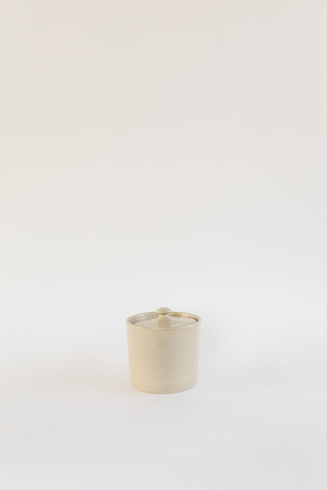 The Stoneware Canister with Lid