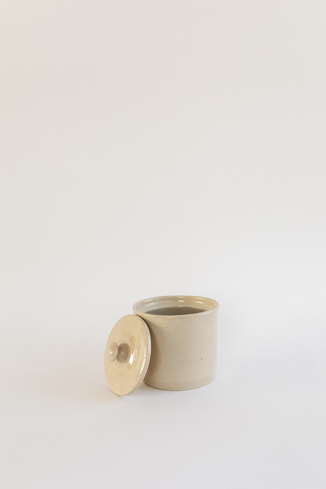 The Stoneware Canister with Lid