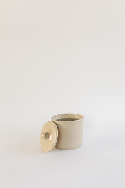 The Stoneware Canister with Lid