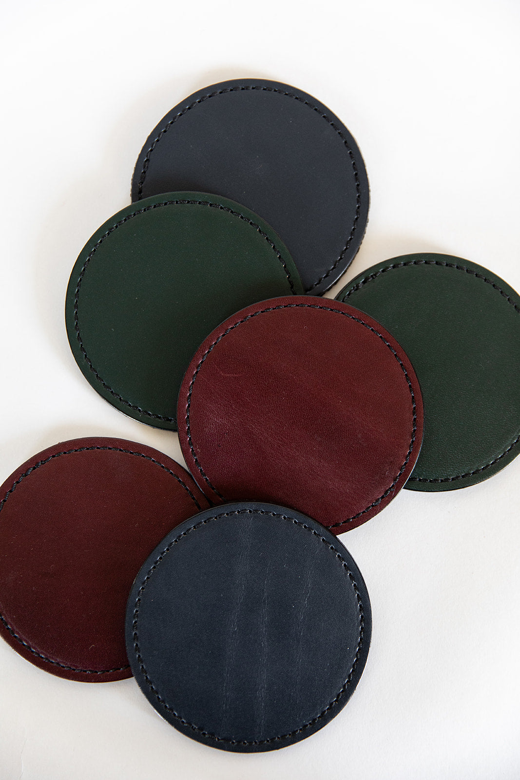 The Premium Leather Coaster Set of 4