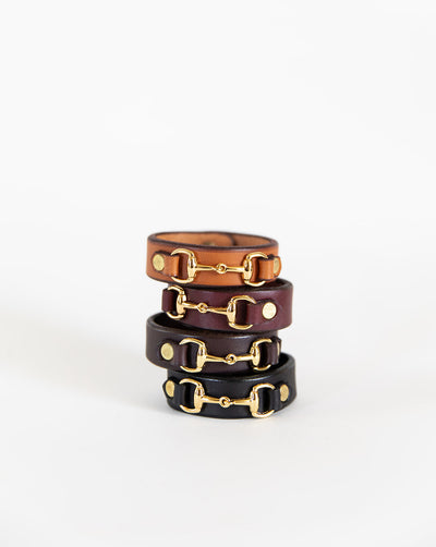 The Leather Horse Bit Bracelet