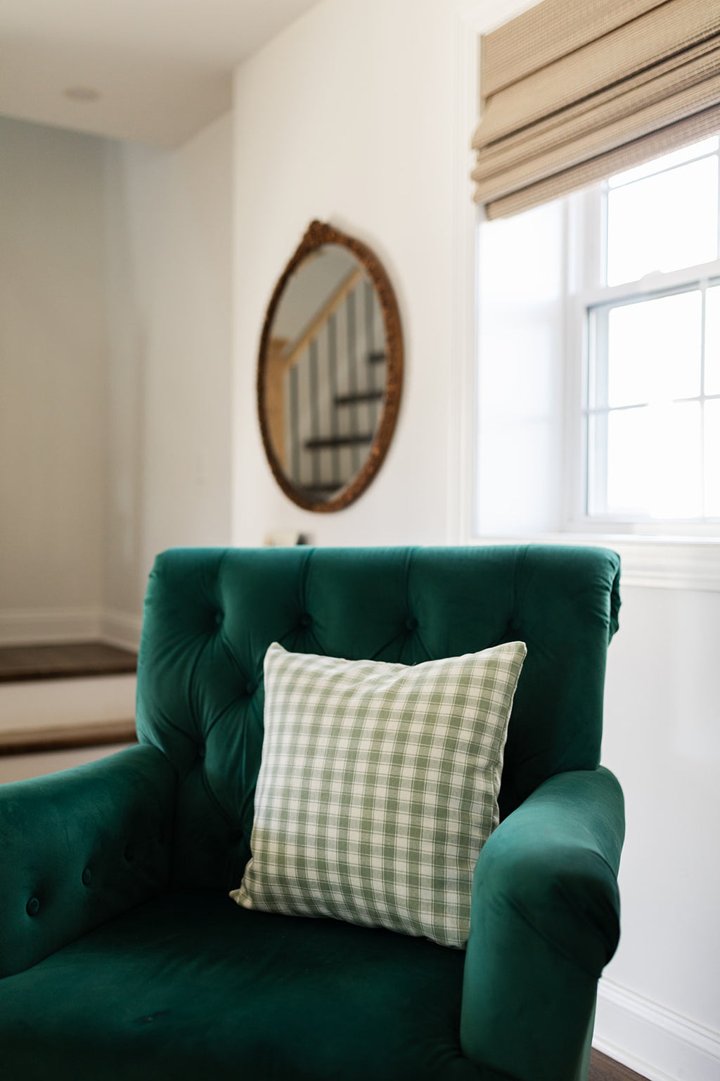 The Homespun Gingham Pillow Cover