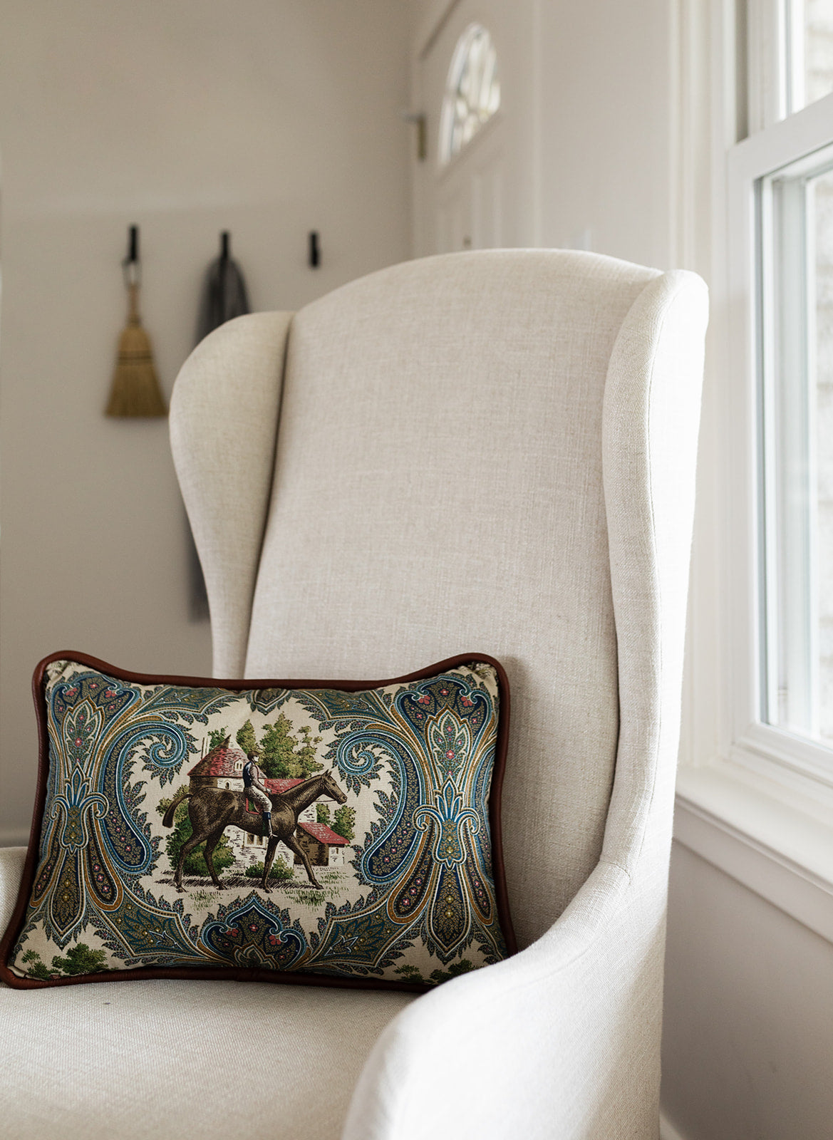 The Reversible Horse & Jockey Pillow