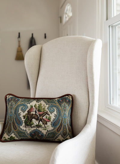 The Reversible Horse & Jockey Pillow