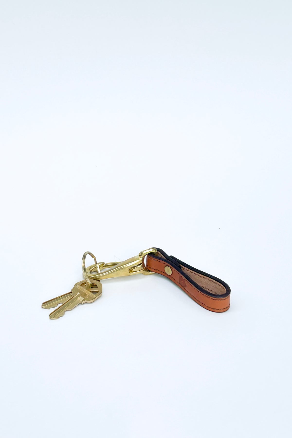 The Stitched Leather Key Fob