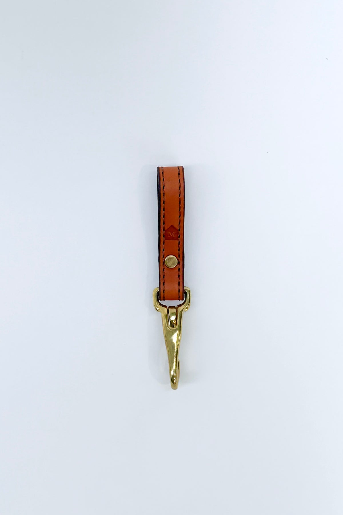 The Stitched Leather Key Fob