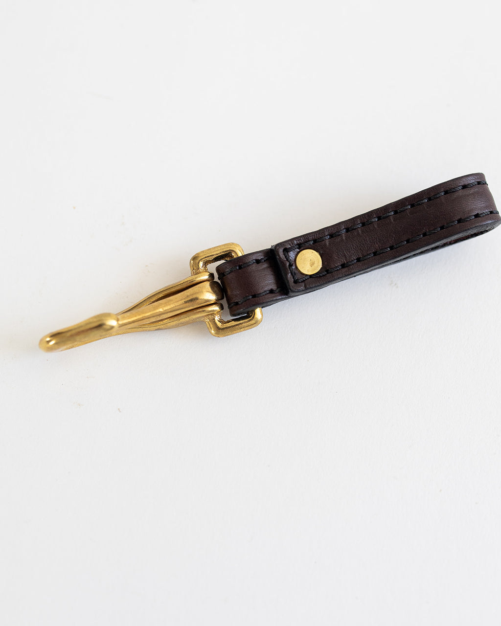 The Stitched Leather Key Fob