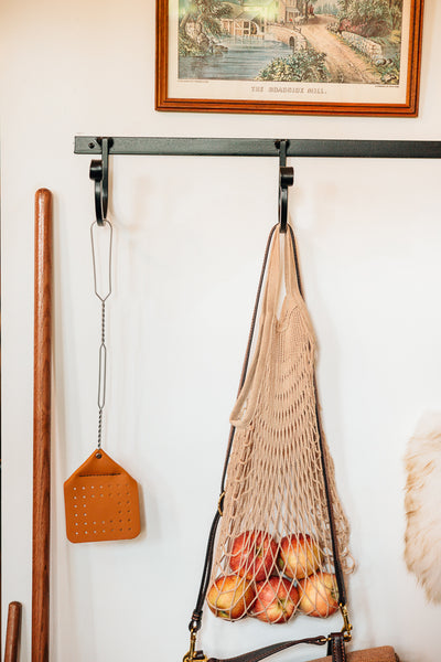 The Wrought Iron Rack with Hooks