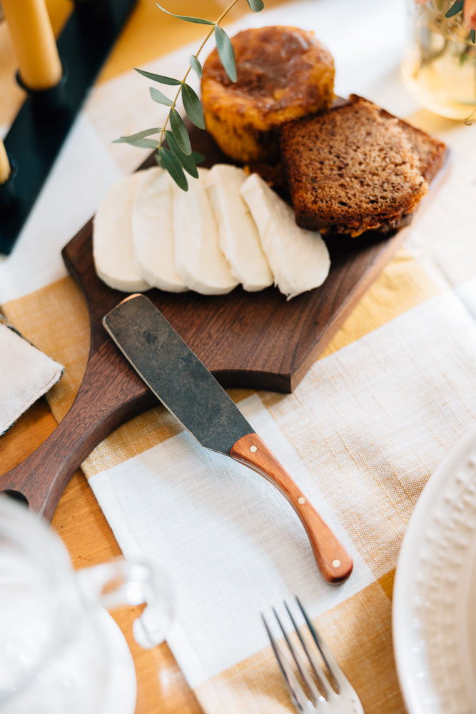 Elyon Ramapo 2-Piece Reflective Hand-Forged Cheese Knife Set, Stainless Steel