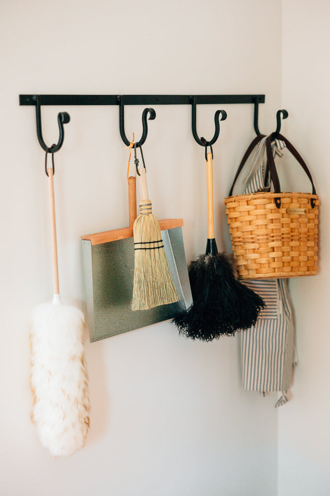 The Wrought Iron Rack with Hooks