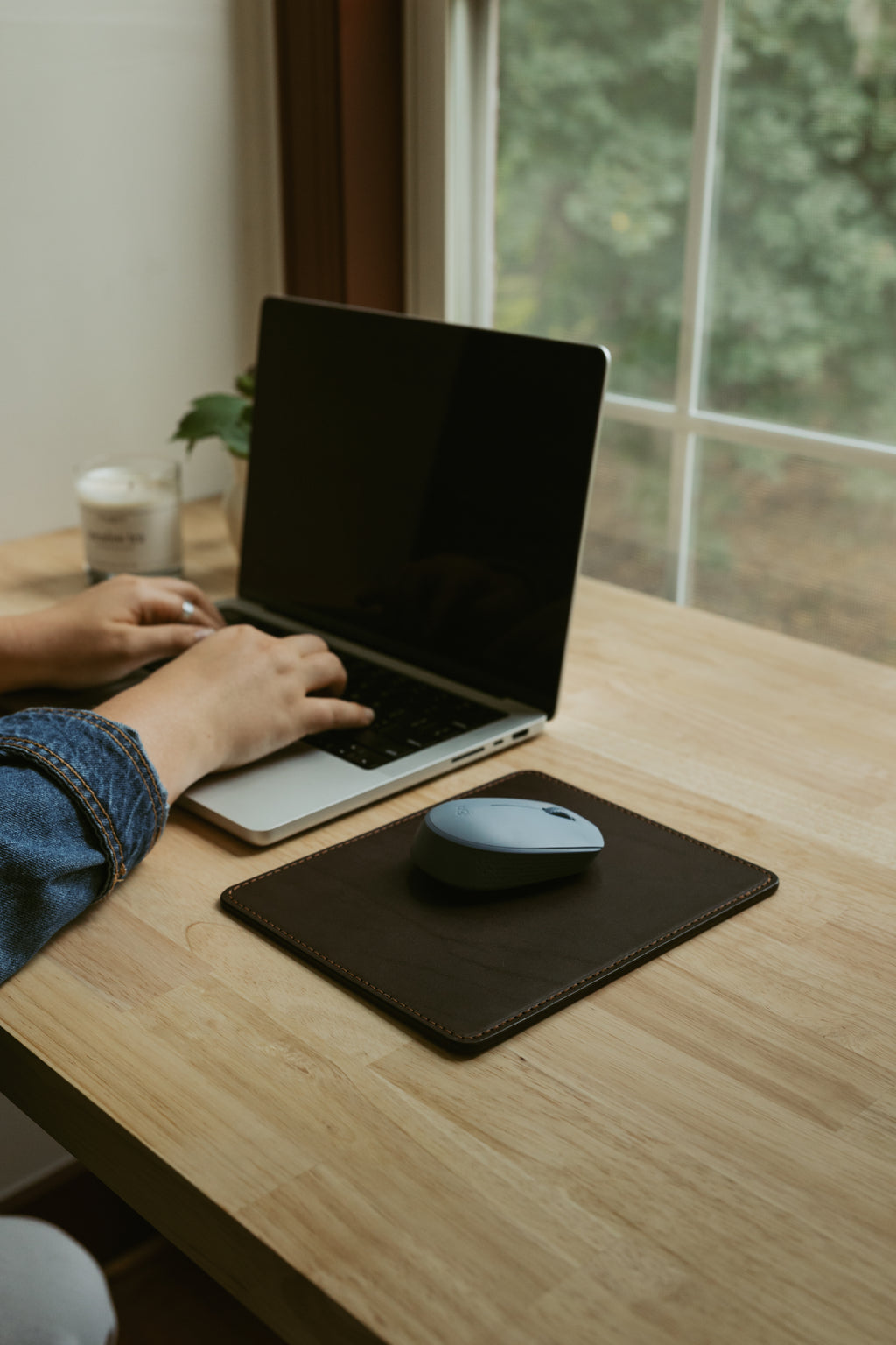 The Leather Mouse Pad