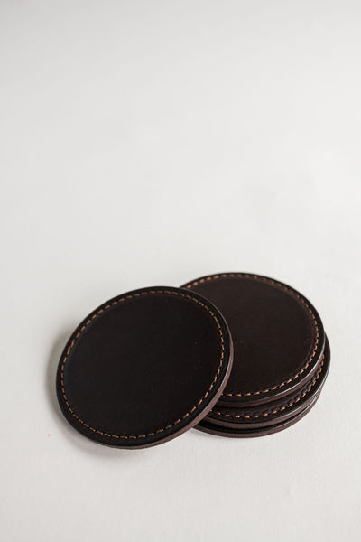 The Leather Coasters Set of 4