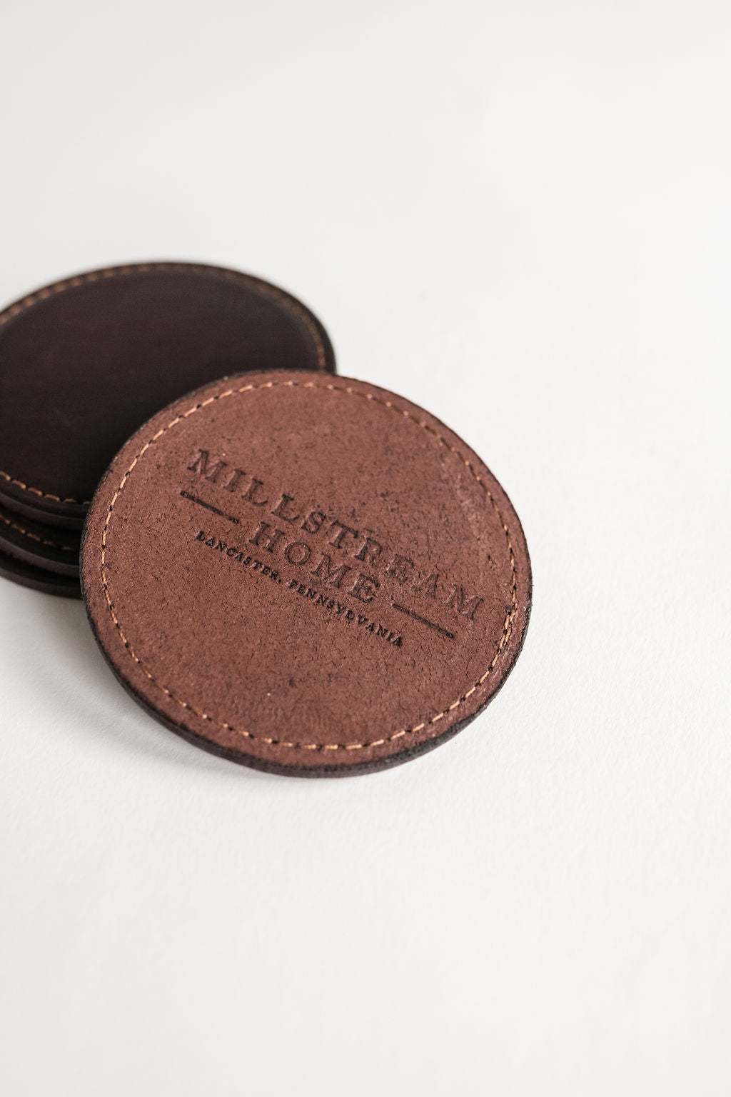 The Leather Coasters Set of 4