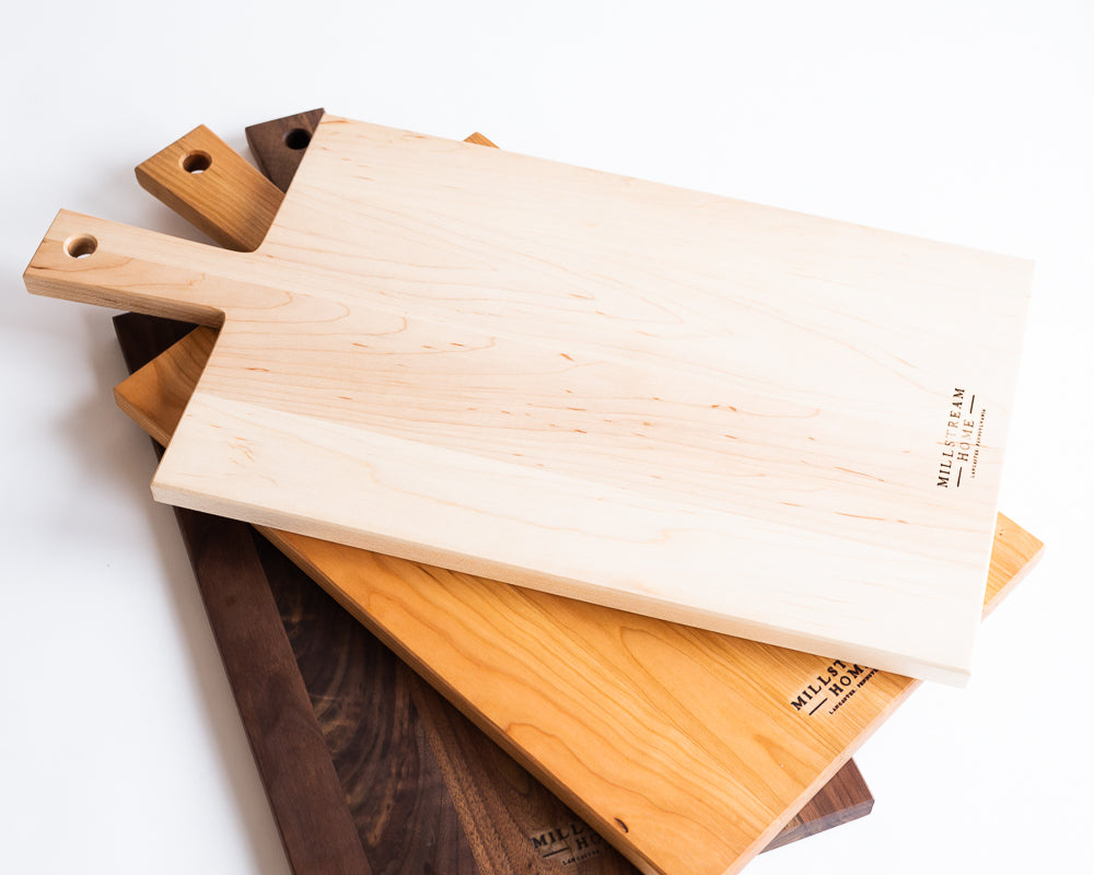 Classic Maple Wood Cutting Board with Handle