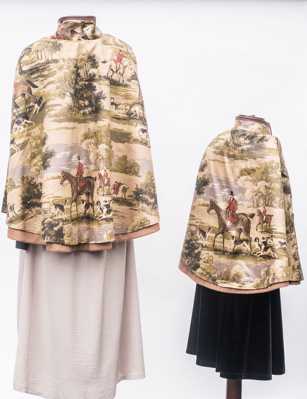 The Child's Cape with Horse & Hound Lining