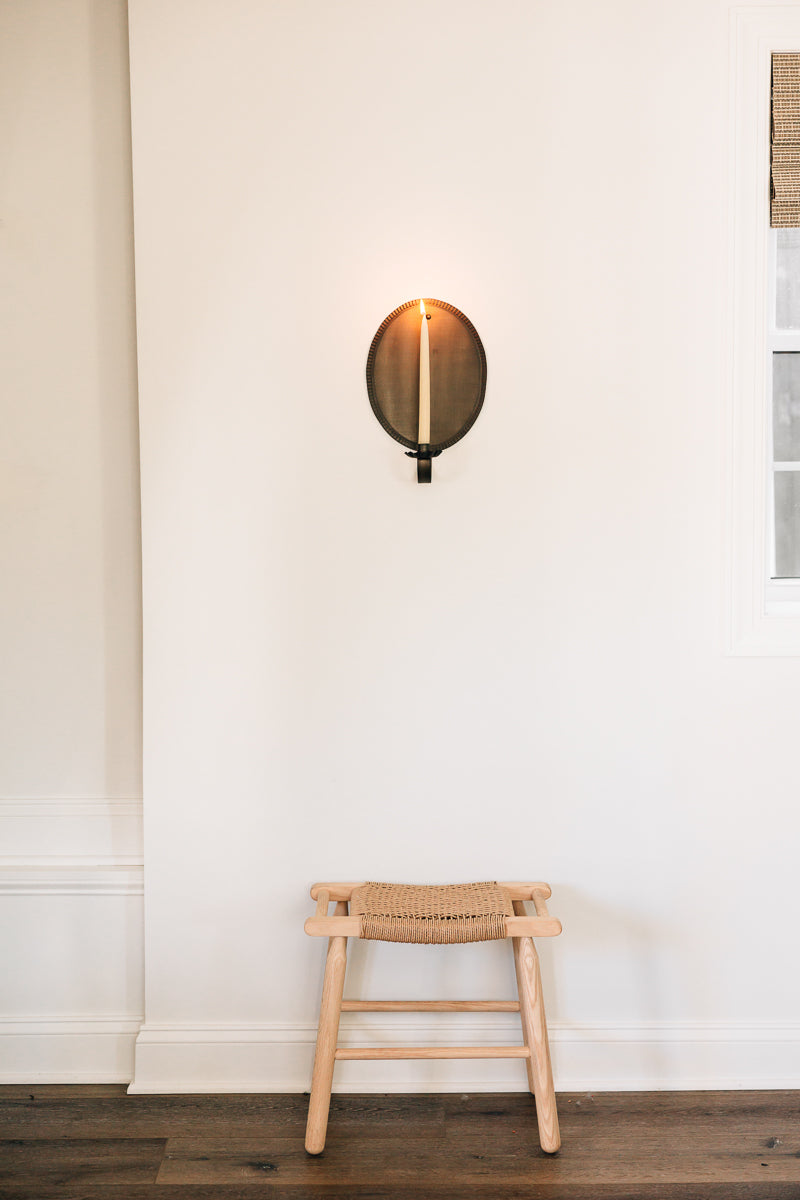 The Oval Sconce with Crimped Edge