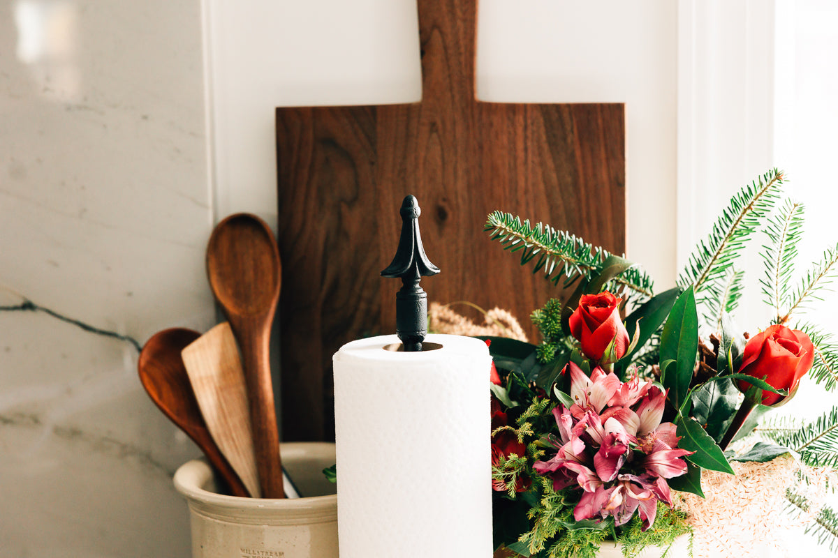 The Paper Towel Holder with Finial