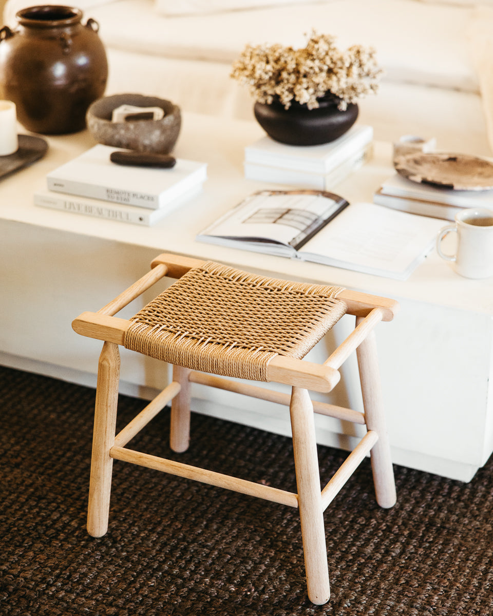 Danish Cord Bench - White Oak