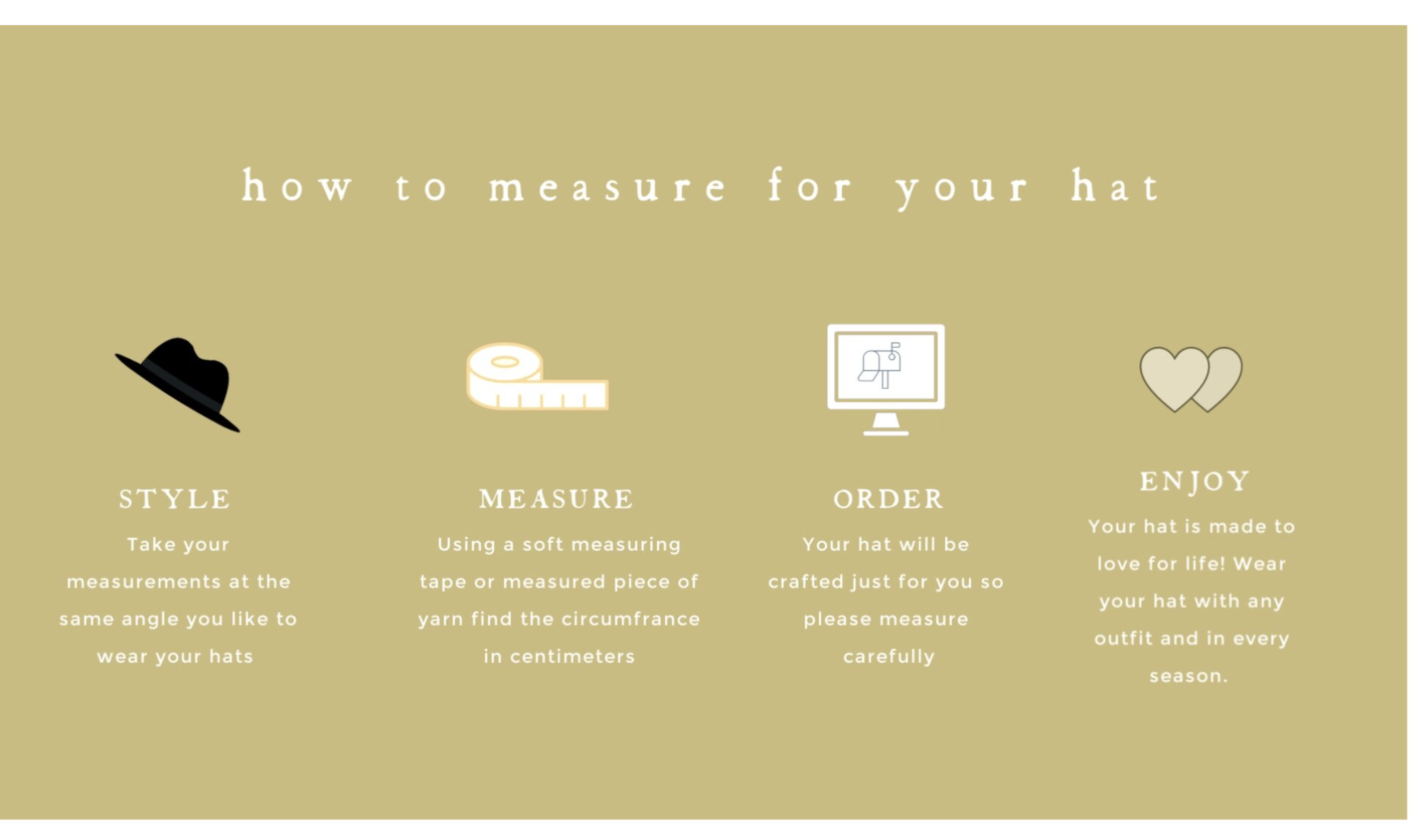 How to Measure for Your Hat Instructions