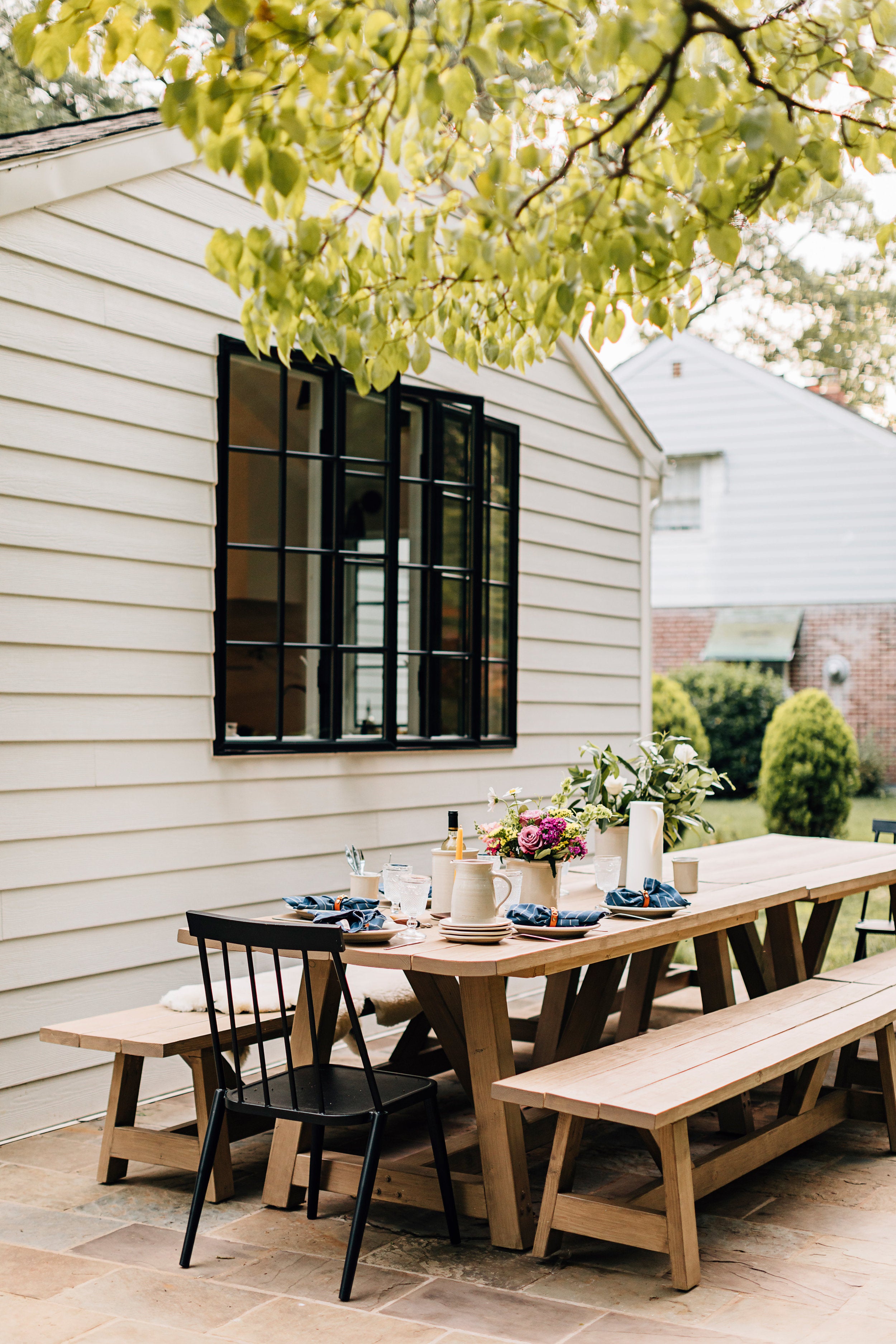 The Cloth Napkin on an Outdoor Table