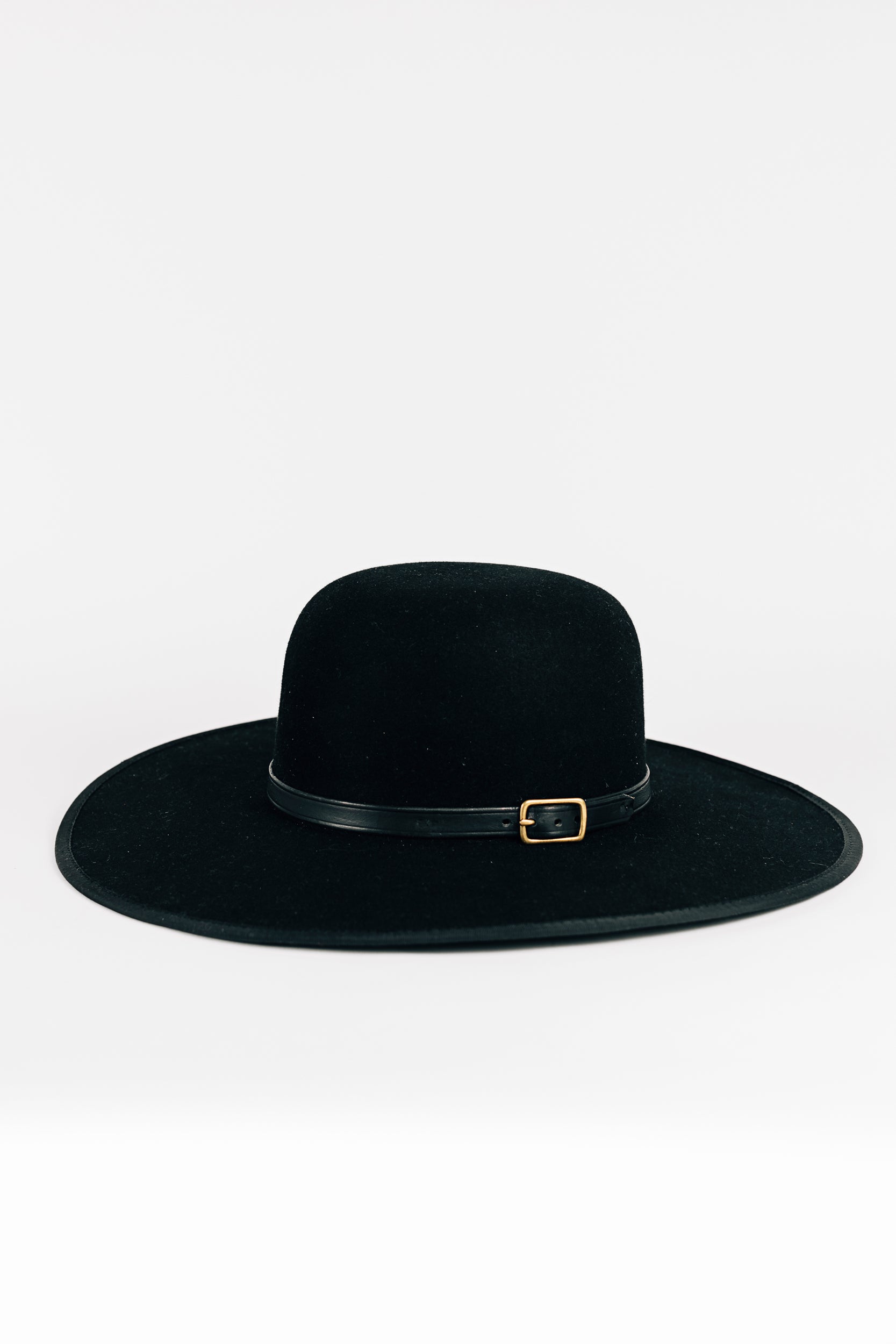 The Wide Rimmed Black Saddle Hat